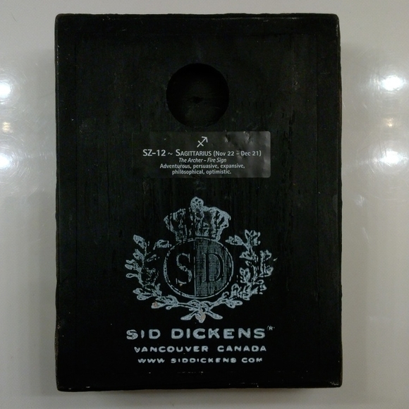 Sid Dickens Memory Block wall art SZ-12 "SAGITTARIUS"  Rare and retired. - Picture 8 of 8